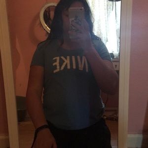 Light blue mike t shirt